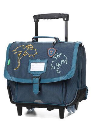 Cartable � roulettes Tann's Merlin 38 cm Bleu