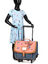 Cartable � roulettes Jane 38 cm Corail/Bleu