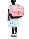 Cartable � roulettes Mila 38 cm Violet/Rose