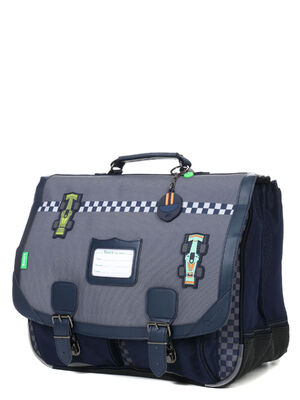 Cartable Tann's Romain 41 cm Gris