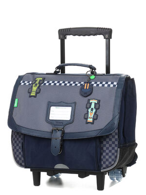 Cartable � roulettes Tann's Romain 38 cm Gris