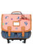 Cartable � roulettes Jane 41 cm Corail/Bleu