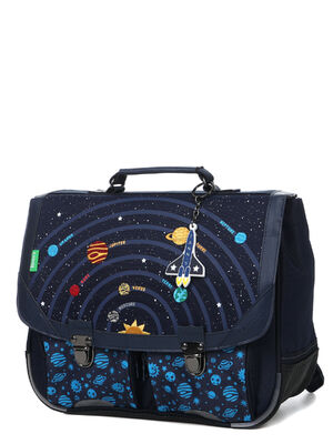 Cartable Tann's Gabriel 35 cm - 2 boucles Bleu Marine
