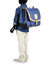 Cartable Hritage Rayures 38 cm Bleu/Bleu