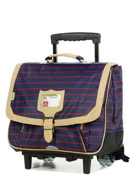 Cartable  roulettes Hritage Rayures 38 cm