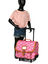 Cartable � roulettes Les Fantaisies Rose 38 cm Rose