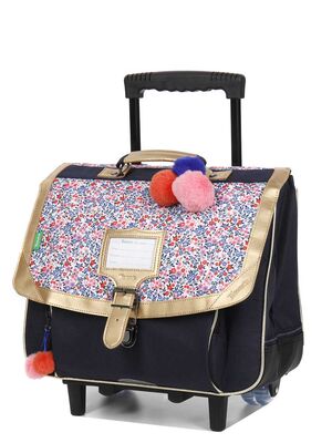 Cartable � roulettes Tann's Antonia 38 cm Bleu