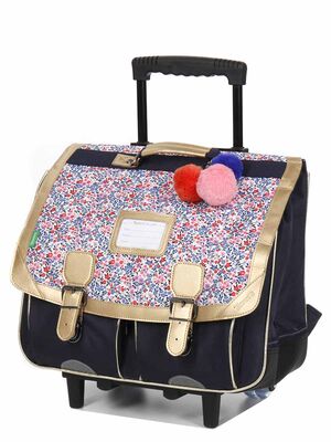 Cartable � roulettes Tann's Antonia 41 cm Bleu