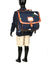 Cartable  roulettes Camille 38 cm Bleu Marine