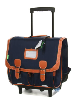 Cartable � roulettes Tann's Camille 41 cm Bleu Marine