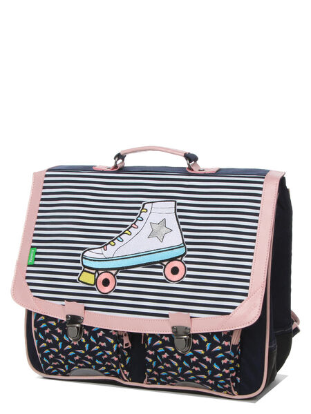 Cartable L�a 41 cm Bleu Marine/Rose