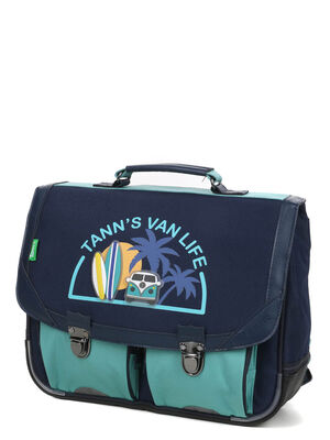 Cartable Tann's Ya�l 35 cm - 2 boucles Bleu
