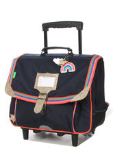 Cartable  roulettes Tann's Leila 38 cm Bleu Marine