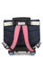 Cartable  roulettes Enora 41 cm Rose/Bleu