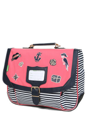 Cartable Tann's Enora 35 cm Rose/Bleu