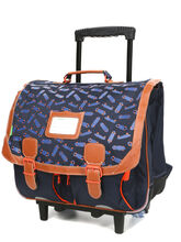 Cartable  roulettes Tann's Pablo 41 cm Bleu Marine
