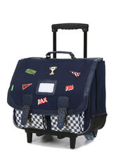 Cartable  roulettes Tann's Matho 41 cm Bleu