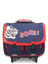 Cartable � roulettes Aaron 38 cm - 2 boucles Bleu/Rouge