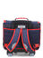 Cartable � roulettes Aaron 38 cm - 2 boucles Bleu/Rouge
