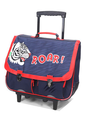 Cartable � roulettes Tann's Aaron 41 cm 14566#Bleu/Rouge