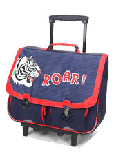 Cartable  roulettes Tann's Aaron 41 cm Bleu/Rouge