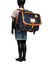Cartable � roulettes Faustine 38 cm Bleu Marine