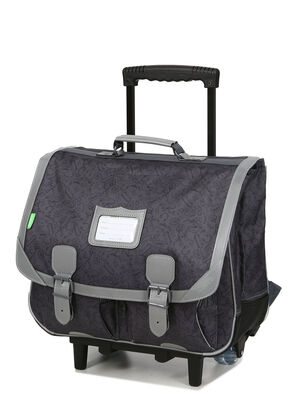 Cartable � roulettes Tann's Owen 41 cm 14568#Gris