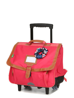 Cartable � roulettes Tann's Louise 38 cm Fuchsia