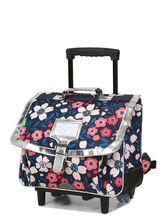 Cartable  roulettes Tann's Floriane 38 cm Bleu