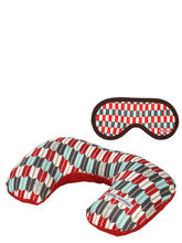 Coussin de voyage et masque Dandy Nomad Apache Rouge