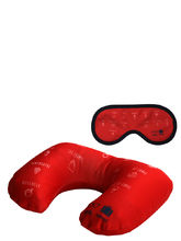 Coussin de voyage et masque Dandy Nomad Dandy Paris Rouge