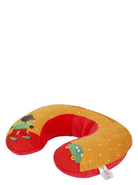 Coussin de voyage coussidou Petit Ours Brun Jaune