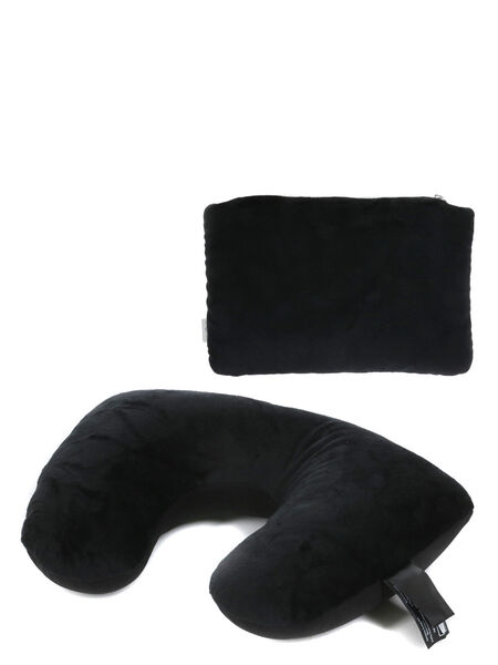 Coussin de voyage 2-en-1 Noir
