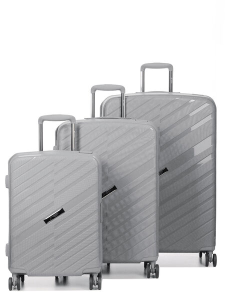 Ensemble 3 valises rigides Volantis Gris Clair