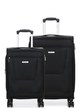 Ensemble 2 valises souples extensibles Phobos 2 Noir