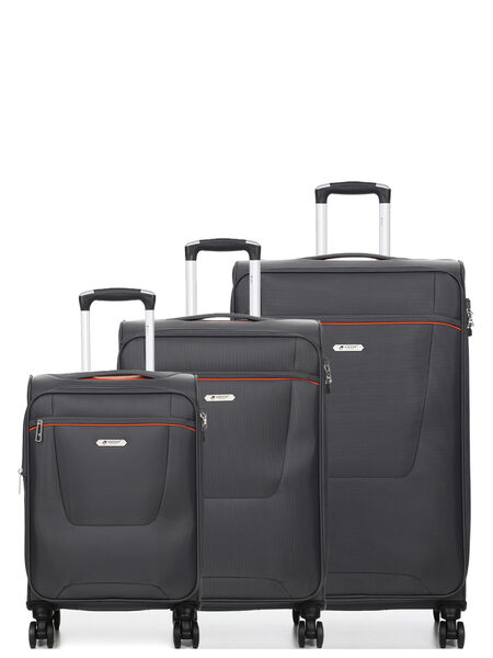Ensemble 3 valises souples extensibles Phobos 2 Gris