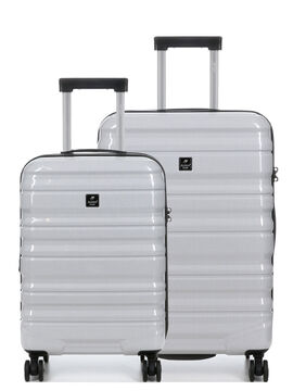 Ensemble 2 valises rigides extensibles Diome 2 Blanc