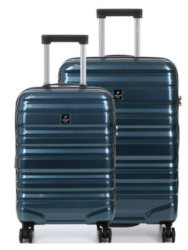 Ensemble 2 valises rigides extensibles Diome 2 Bleu