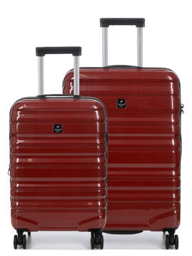 Ensemble 2 valises rigides extensibles Diome 2 Rouge