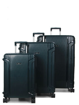 Ensemble 3 valises rigides Polaris Vert