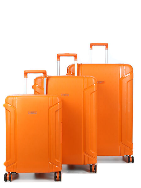 Ensemble 3 valises rigides Polaris Orange