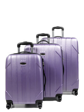 Ensemble 3 valises rigides Hongrie Prune