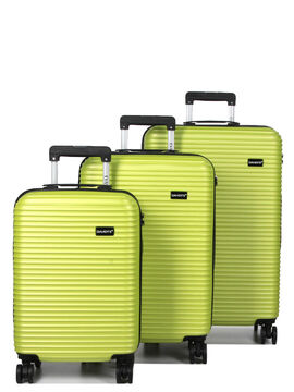 Ensemble 3 valises rigides Aviator 2.0 Vert Acidul�