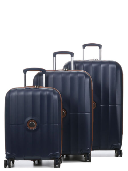 Ensemble 3 valises rigides Carrousel 2 Bleu