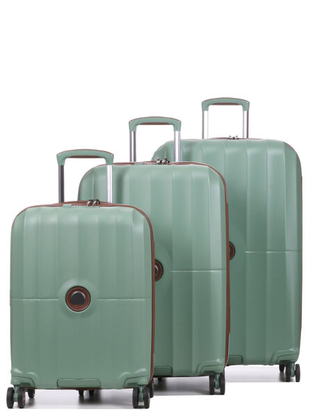 Ensemble 3 valises rigides Carrousel 2 Vert sauge