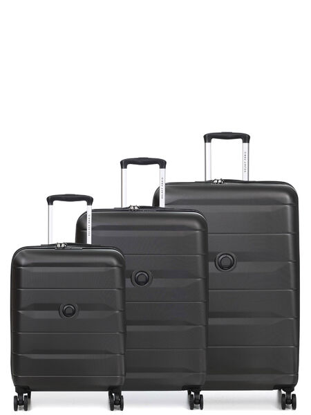 Ensemble 3 valises rigides Comete 4 Noir