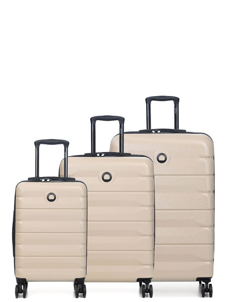 Ensemble 3 valises rigides extensibles Air Armour - Cabine Slim Sable Chaud