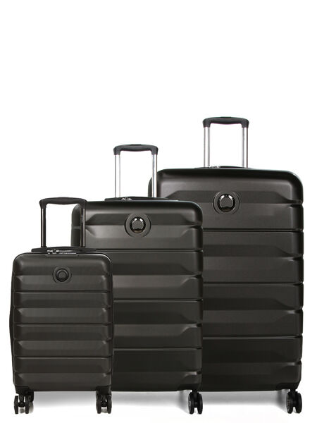 Ensemble 3 valises rigides extensibles Air Armour - Cabine Slim Noir