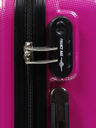 Ensemble 3 valises rigides Shiny Fushia carbone