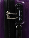 Ensemble 3 valises rigides Shiny Prune carbone Prune carbone